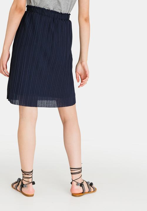 Vero Moda - Mira Pleated Skirt Navy
