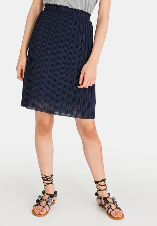 Vero Moda - Mira Pleated Skirt Navy
