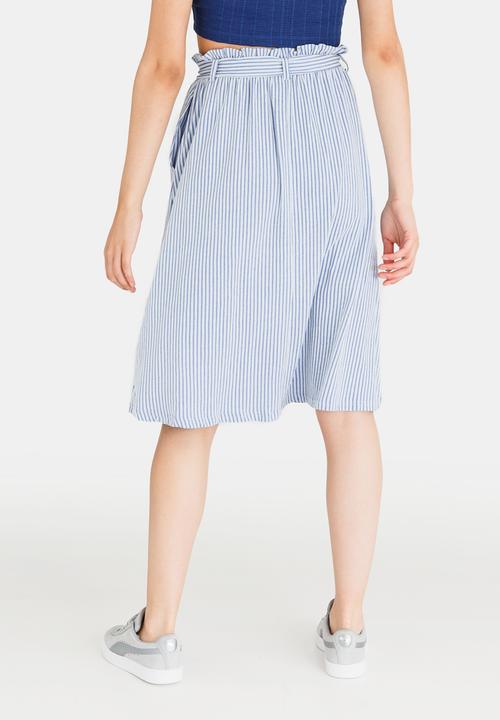 Vero Moda - Laura Striped Skirt Blue and White