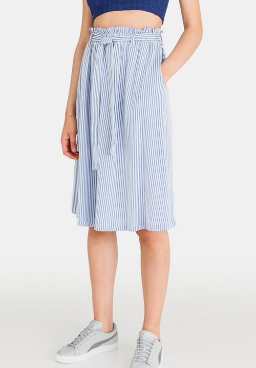 Vero Moda - Laura Striped Skirt Blue and White