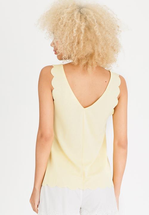 ONLY - Melody Sleeveless Top Pale Yellow