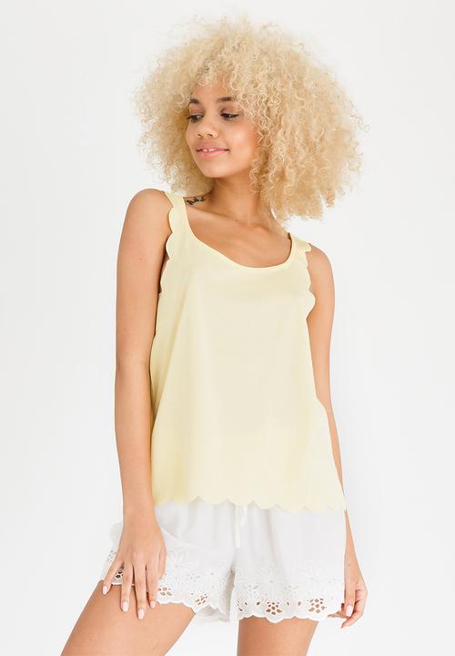 ONLY - Melody Sleeveless Top Pale Yellow