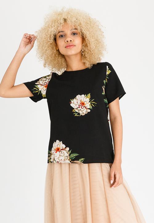 ONLY - Julie Short Sleeve Top Black