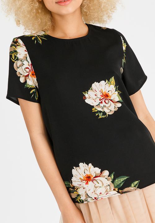 ONLY - Julie Short Sleeve Top Black