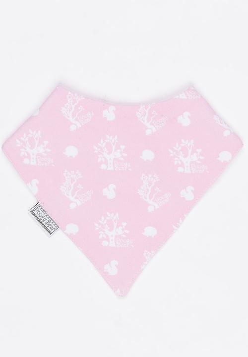 Poogy Bear - Woodlands Bib Mid Pink