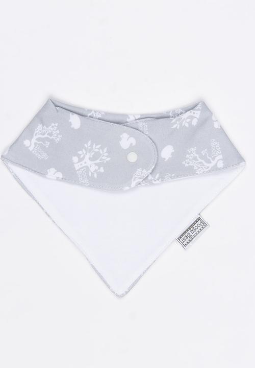 Poogy Bear - Woodlands Bib Grey
