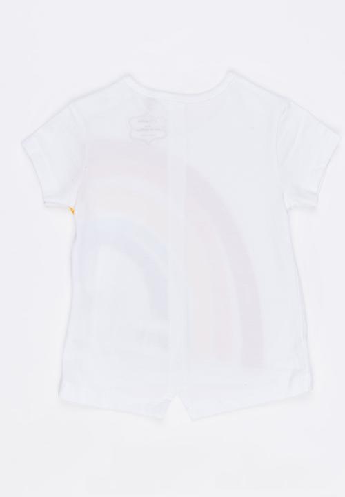 Soobe - Short Sleeve Printed  Tee White