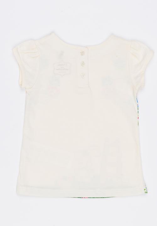 Soobe - Short Sleeve Printed  Tee White