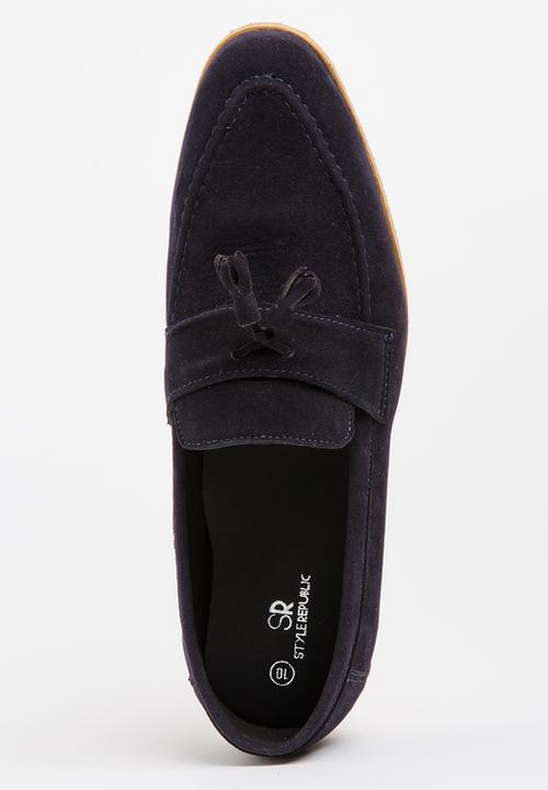 STYLE REPUBLIC - Tassel Moccassin Navy
