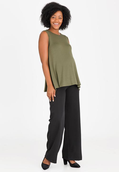 edit Maternity - Swing Vest Dark Green