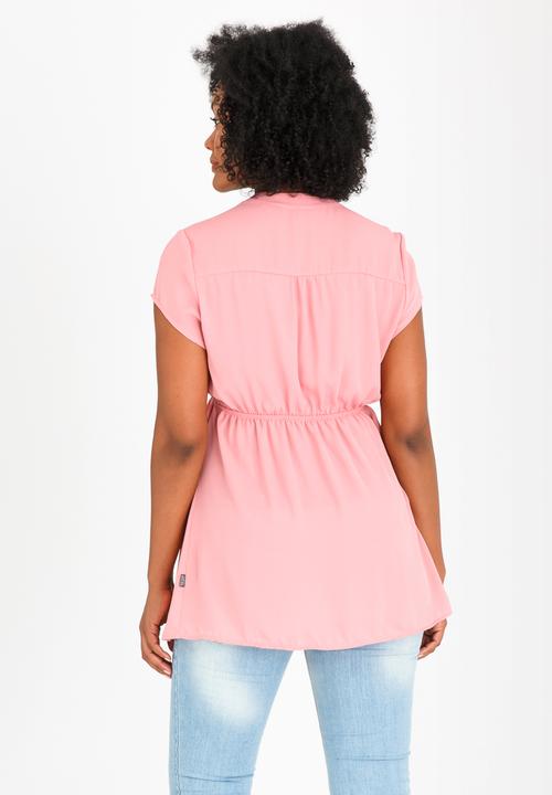 Cherry Melon - Mandarin Shirt Pale Pink