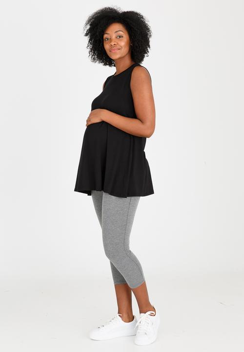 edit Maternity - Swing Vest Black