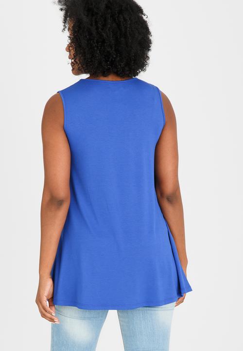 edit Maternity - Swing Vest Cobalt