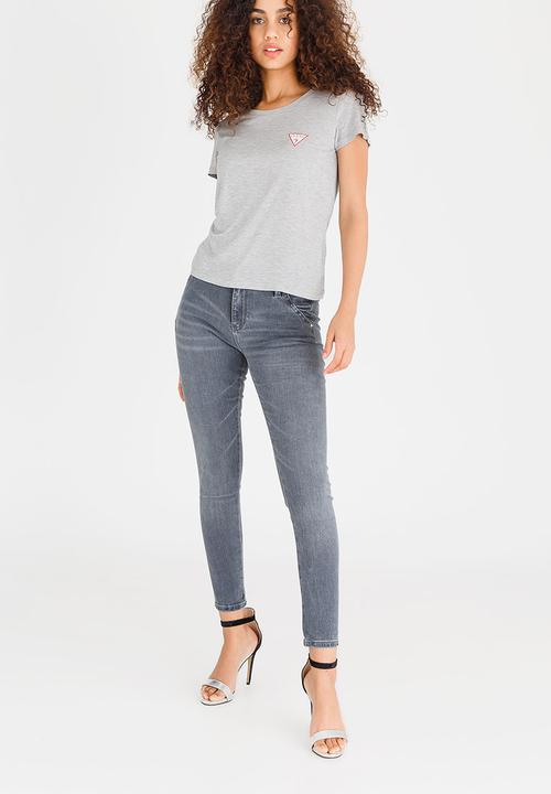 GUESS - Guess Baby Crew Logo Tee Grey Melange