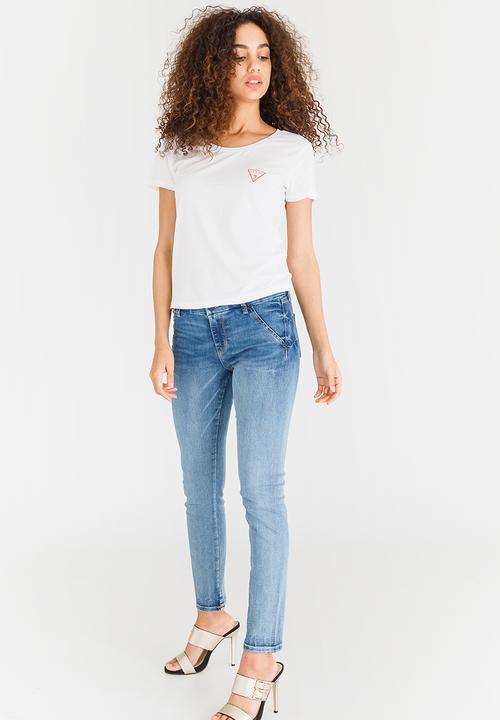 GUESS - Guess Baby Crew Logo Tee White
