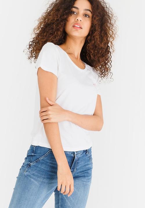 GUESS - Guess Baby Crew Logo Tee White