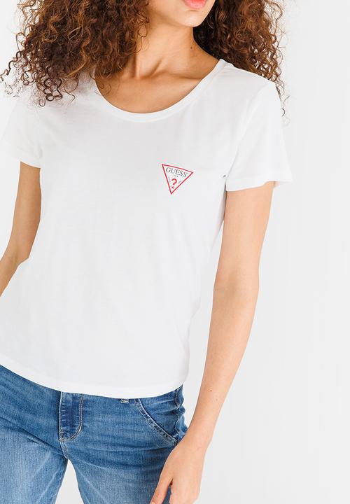 GUESS - Guess Baby Crew Logo Tee White