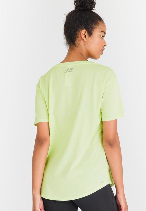 New Balance  - Tech SS Graphic T-shirt Light Green