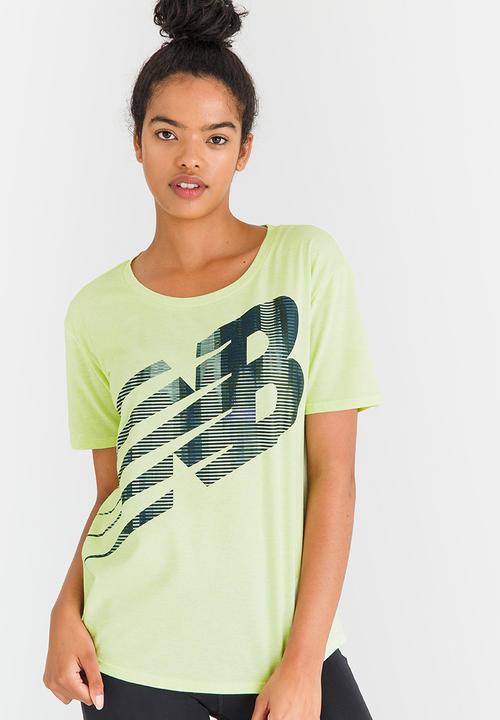 New Balance  - Tech SS Graphic T-shirt Light Green