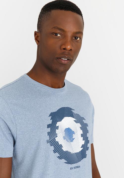 Ben Sherman - Blurred Target Tee Blue