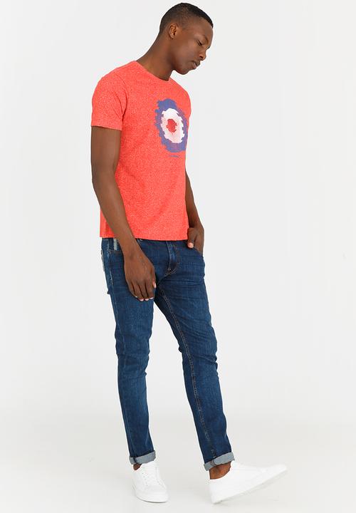 Ben Sherman - Blurred Target Tee Orange