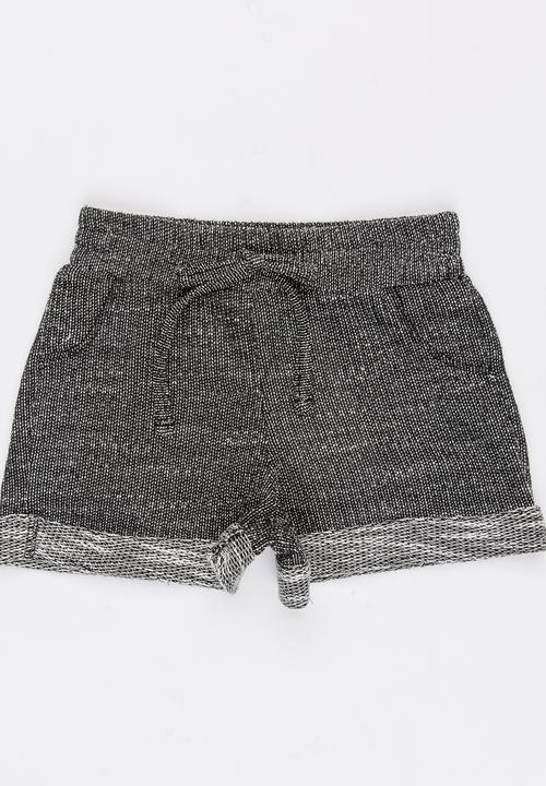 See-Saw - Girls Fleece Shorts Black