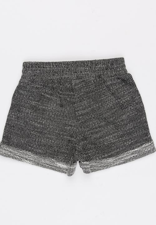 See-Saw - Girls Fleece Shorts Black
