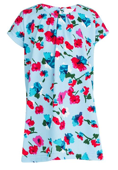 See-Saw - Shift Dress with Front Pleat Detail Multi-colour