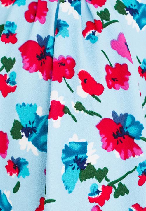 See-Saw - Shift Dress with Front Pleat Detail Multi-colour