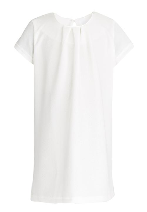 See-Saw - Shift Dress with Front Pleat Detail Milk