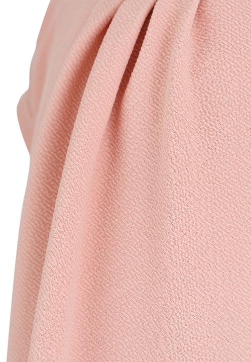 See-Saw - Shift Dress with Front Pleat Detail Mid Pink