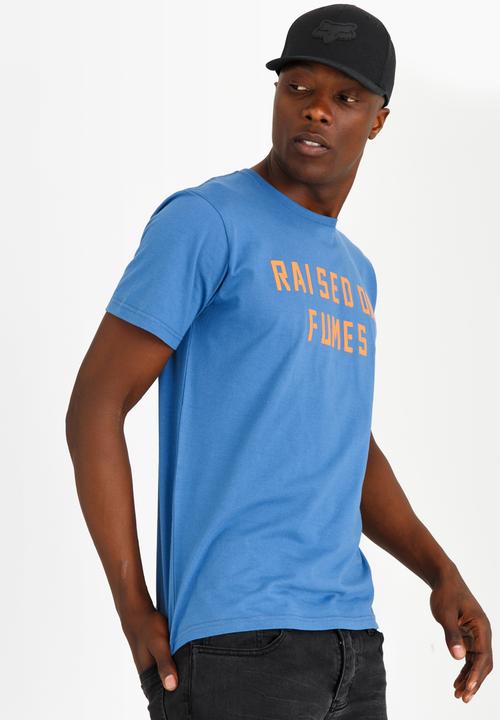 Fox - Raised On Fumes Tee Blue