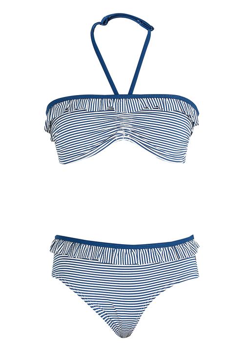 Pop Candy - Stripe Bikini Blue