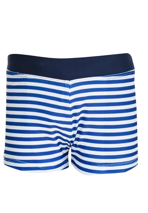 Pop Candy - Stripe Swim Shorts Blue