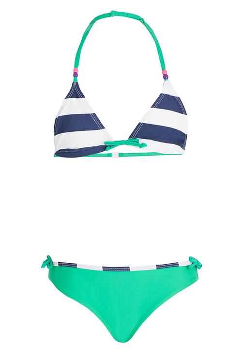 Pop Candy - Stripe Bikini Mid Green