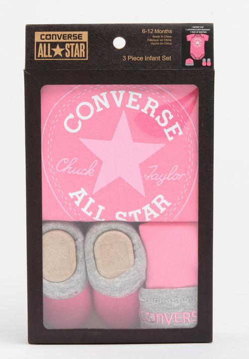 Converse - Converse 3 Piece Set Mid Pink