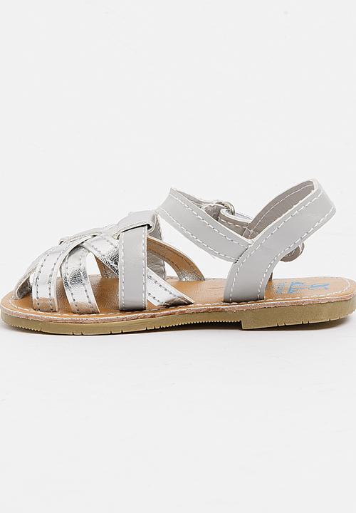 Pop Candy - Strappy Sandals Silver