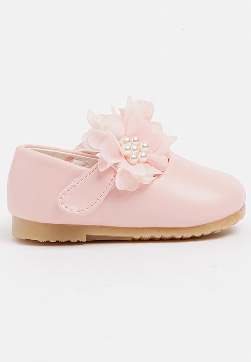 Pop Candy - Flower Pumps Pale Pink