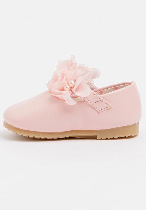 Pop Candy - Flower Pumps Pale Pink