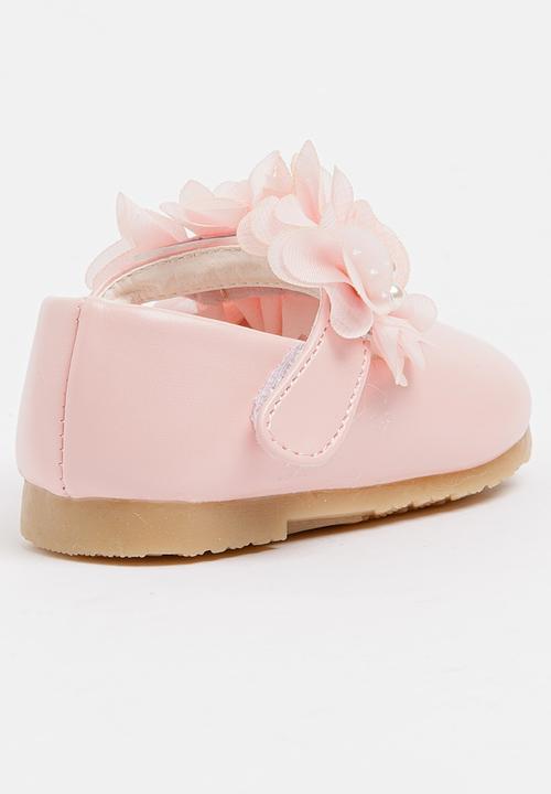 Pop Candy - Flower Pumps Pale Pink