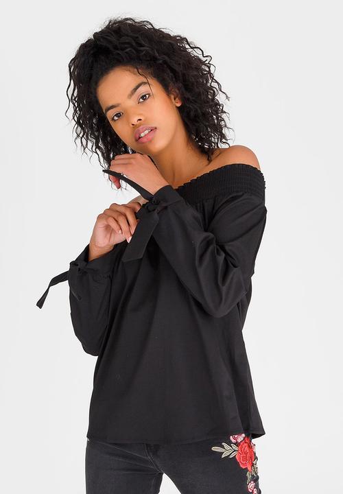 c(inch) - Bardot Blouse Black