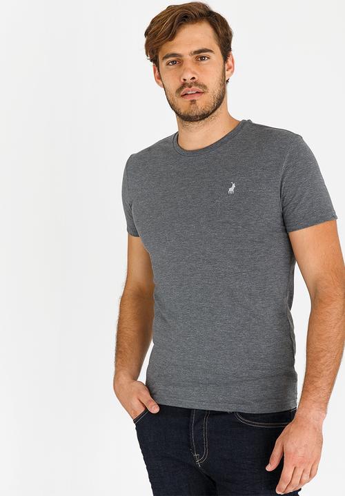 POLO - Crew Neck T Shirt Charcoal