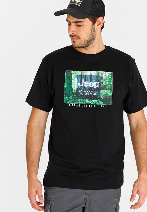 JEEP - Printed T Shirt Black