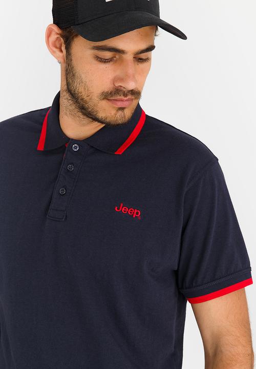 JEEP - Single Jersey Plain Golfer Navy