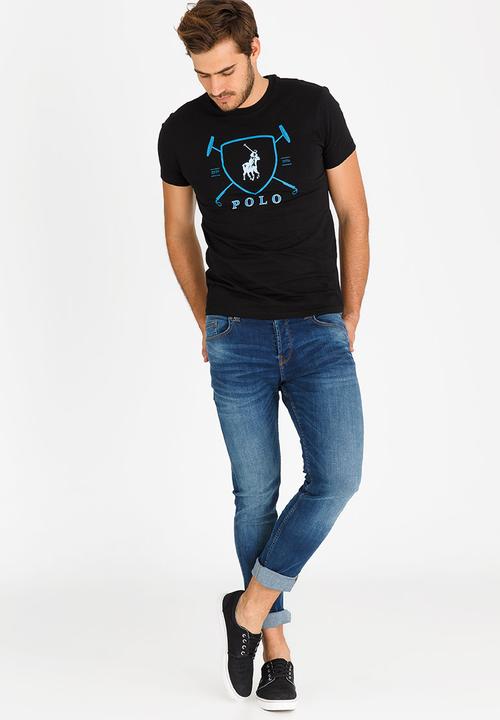 POLO - Classic Print T Shirt Black