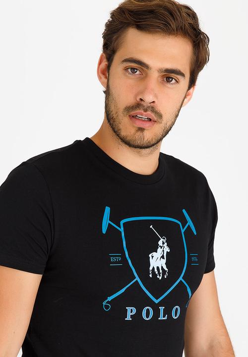 POLO - Classic Print T Shirt Black