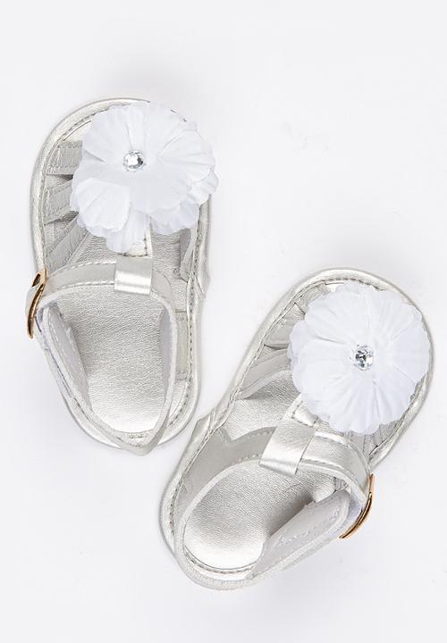 Pop Candy - Flower Sandals Silver