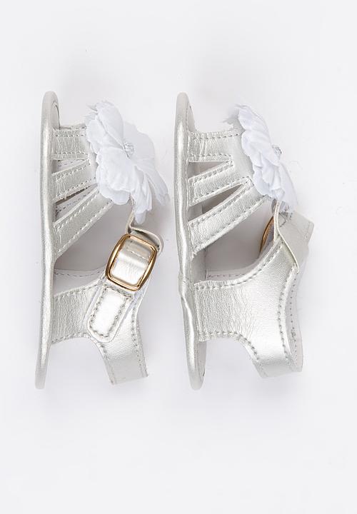 Pop Candy - Flower Sandals Silver