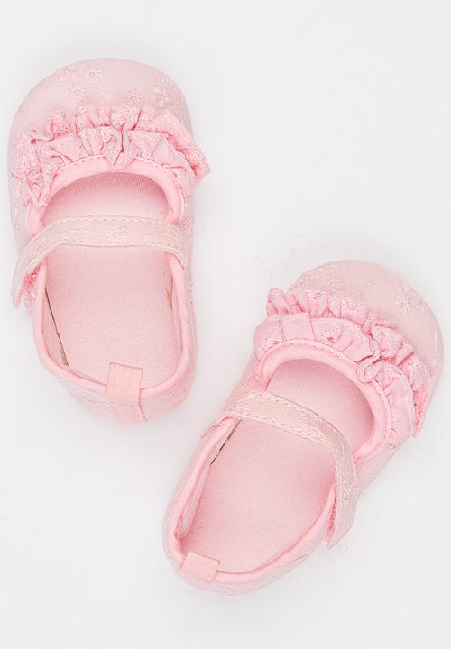 Pop Candy - Frilly Pumps Pale Pink