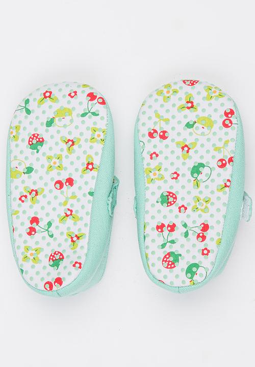 Pop Candy - Pumps with Flower Detail Mint